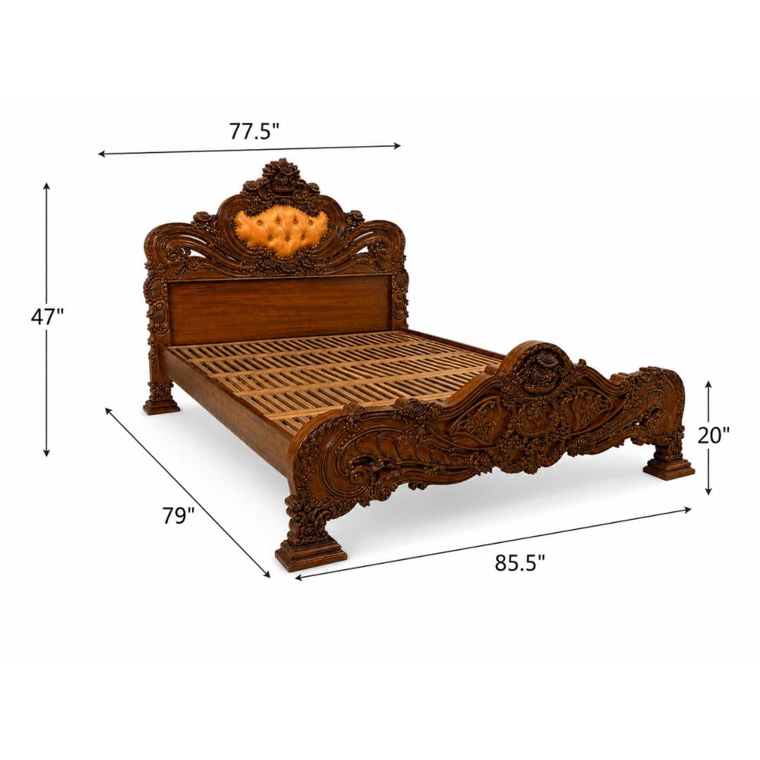 Mayur Royal Carved Bed