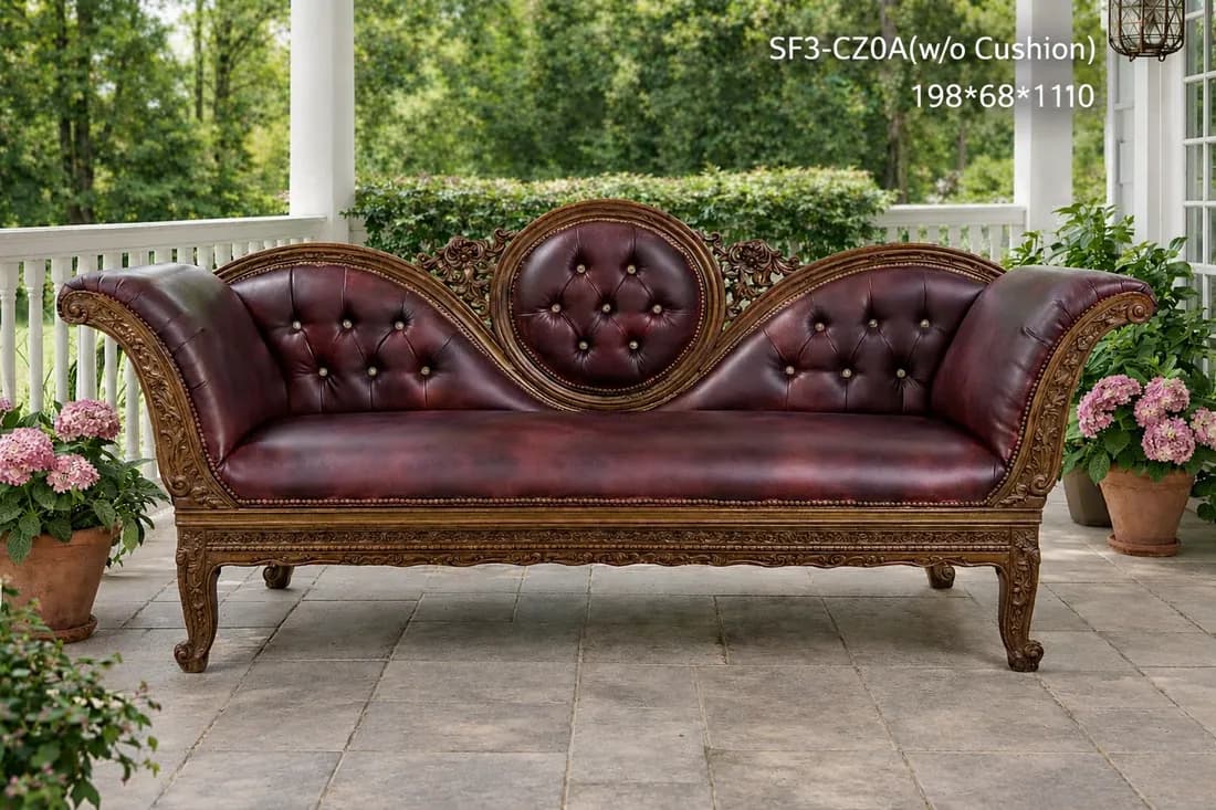 TEAK Diwan SOFA 2 Seater