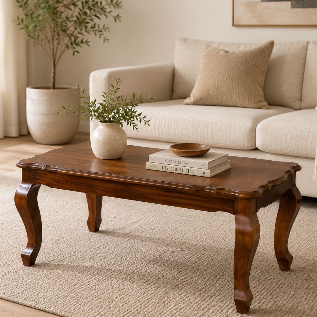 Rajwada Cabriole Coffee Table