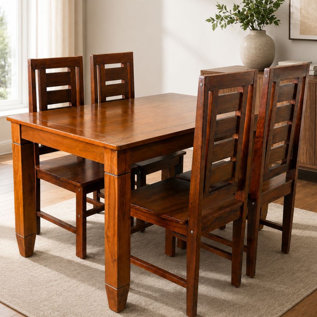 Pankti Slatted Dining Chair